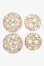Christian Dior Green/Brown Porcelain 'Lily Sauvage' Collection Plate 5 Piece Sets