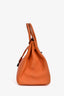Hermès 2012 Orange Togo Birkin 35 PHW