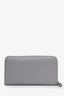 Givenchy Grey Leather Zippy Long Wallet