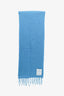 Maje Blue Alpaca Virgin Wool Scarf
