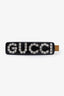 Gucci Black Crystal Logo Hair Clip