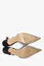 Mach & Mach Grey PVC Crystal and Pearl Mules Size 40