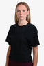 Isabel Marant Black Cotton Cinched T-Shirt Size M