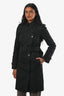 Trench ceinturé Burberry Black « Westminister », taille 2
