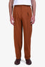Gucci Terra Brown Wool Tailored Trousers Size 44 Mens