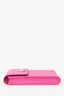 Maje Rose Fuschia Leather Phone Pouch
