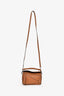 Loewe Brown Leather Mini Puzzle Top Handle with Strap