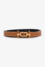 Hermès 2021 Black Swift/Gold Epsom Reversible Ancre Belt Size 70