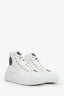 Versace White Canvas Platform Sneakers Size 37