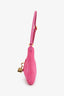 Jacquemus Pink Suede 'Le Bisou Cadenas' Shoulder Bag