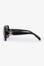 Celine Black Logo Square Frame Sunglasses GHW