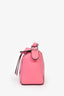 Loewe Pink Leather Mini Puzzle Bag with Strap