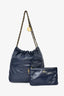 Pre-loved Chanel™ 2022+ Bleu Marine Calfskin Small 22 Shoulder Bag with Pouch