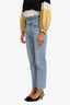 Agolde Light Blue Denim Lettuce Waist Band Jeans Size 25
