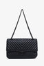 Pre-loved Chanel™ 2020 Black Chevron Leather So Black Reissue Double Flap Bag