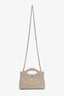 Pre-loved Chanel™ 2023 Beige Shiny Crumpled Calfskin Quilted Nano 31 Shopping Bag