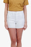 DL1961 White Denim Mini Shorts Size 26