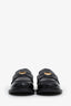 Miu Miu Black Brushed Leather Penny Loafers Size 35.5
