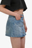 Isabel Marant Etoile Light Blue Denim Buttoned Mini Skirt Size 36
