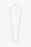 Gucci Silver Logo Necklace