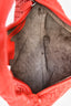 Bottega Veneta Red Intrecciato Leather Large Shoulder Bag
