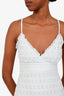 LoveShackFancy White Tiered Crochet Cotton Midi Dress Size XS