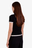 Pre-loved Chanel™ 24C Black Cashmere Short Sleeve Perfume Bottle Sweater Size 36