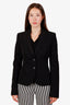 Dolce & Gabbana Black Wool Single Breasted Blazer Size 42