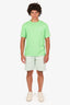 Ami Green Heart Embroidery Drawstring Track Shorts Size M Mens