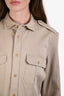 Polo Ralph Lauren Camel Cotton Button Down Shirt Dress Size 12