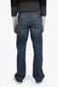 Gucci Blue Denim Straight Leg Horsebit Jeans Size 34 Men's