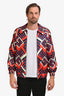 Gucci Blue/Red Silk 'G Dot' Zip-Up Windbreaker Size L Men's
