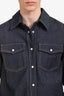 Gucci Dark Denim Buttoned Shirt Jacket Size 40 with Tags Mens