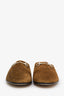 Gucci Brown Suede GG Monogram Horsebit Mules Size 8 Mens
