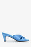 The Row Blue Stain Soft Knot Mules Size 38