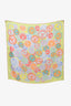 Pre-loved Chanel™ Green/Multi Silk CC Circle Square Scarf