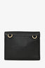 Versace Black Leather Medusa Flap Crossbody Bag