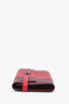 Hermès Red/Burgundy Epsom Tricolour Leather Kelly Wallet