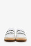 Acne Studios White Leather Velcro Strap Sneakers Size 40