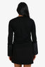 Noir Kei Ninomiya Black Pleated Cuff Long Sleeve Top Size XS