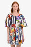Dolce & Gabbana Multicolour Cotton Patchwork Floral Dress Size 40