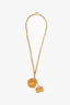 Pre-loved Chanel™ Gold Tone Sun Hat Purse Necklace
