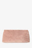 Khaite Pink Suede 'Audrey' Clutch