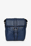 Gucci Blue Jumbo Monogram Leather Small Messenger Bag
