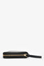 Gucci Black Leather 'Swing' Zip Around Wallet