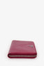 Prada Fiery Red Saffiano Leather Long Zip Wallet