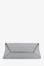 VBH Silver Metallic Glitter Manila Stretch Sparkle Clutch Bag