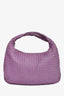 Petit sac hobo en cuir Intrecciato violet de Bottega
