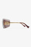 Miu Miu Purple Logo Shield 'Aube' Sunglasses