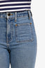 Khaite Blue Denim Medium Wash Flat Pocket Jeans Size 25
